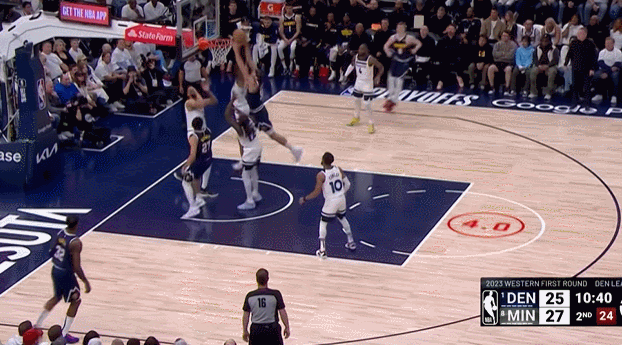  爱德华兹34分森林狼克掘金  